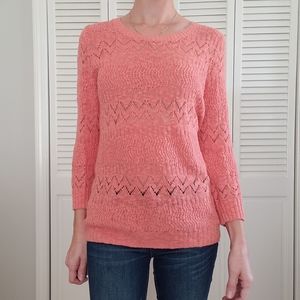 Jones New York Sport Coral/Orange Sweater